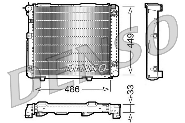 DENSO DRM17067 Radiatore, Raffreddamento motore