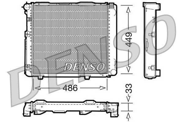 DENSO DRM17068 Radiatore, Raffreddamento motore