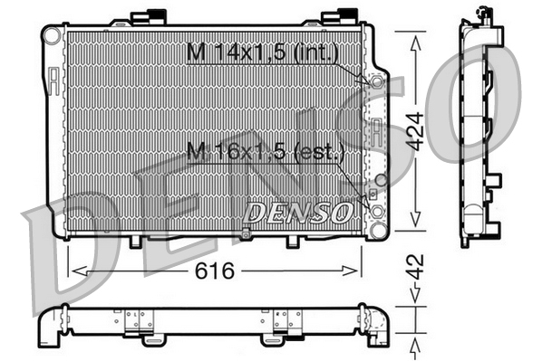 DENSO DRM17073 Radiator,...