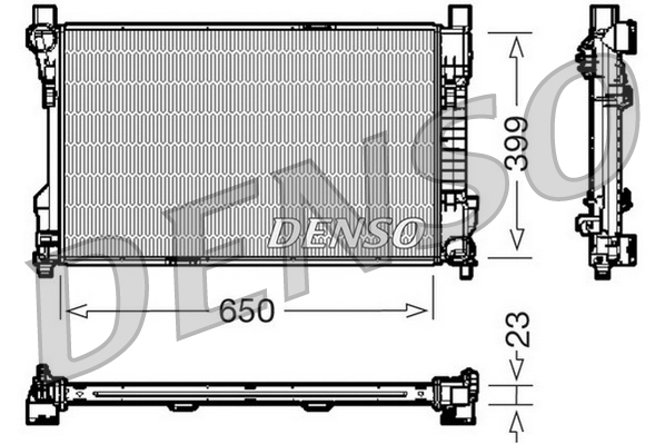 DENSO DRM17081 Radiatore, Raffreddamento motore