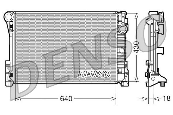 DENSO DRM17111 Radiatore, Raffreddamento motore