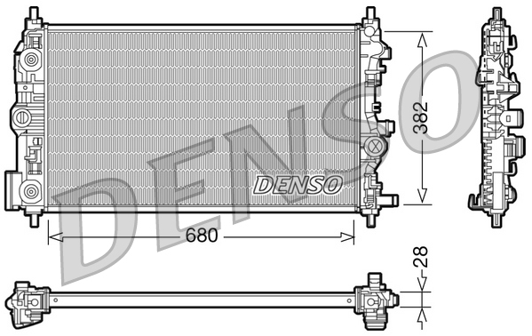 DENSO DRM20009 Radiatore, Raffreddamento motore