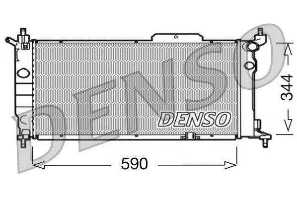 DENSO DRM20013 Radiatore, Raffreddamento motore-Radiatore, Raffreddamento motore-Ricambi Euro