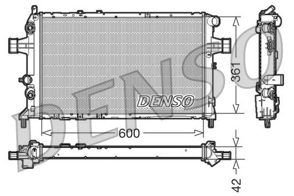 DENSO DRM20016 Radiatore, Raffreddamento motore