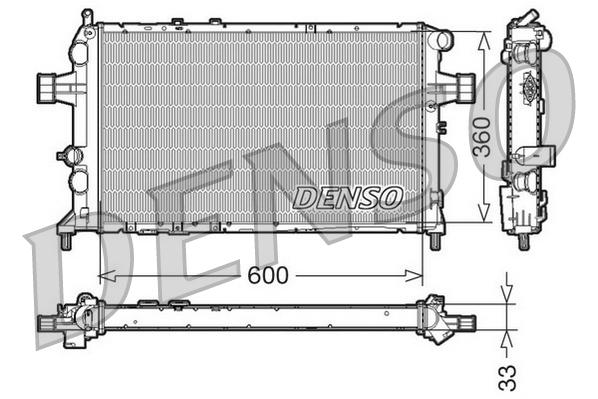 DENSO DRM20018 Radiatore, Raffreddamento motore-Radiatore, Raffreddamento motore-Ricambi Euro