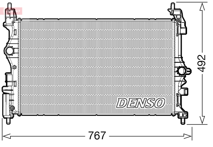 DENSO DRM20019 Radiator,...