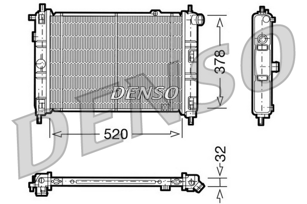 DENSO DRM20030 Radiator,...