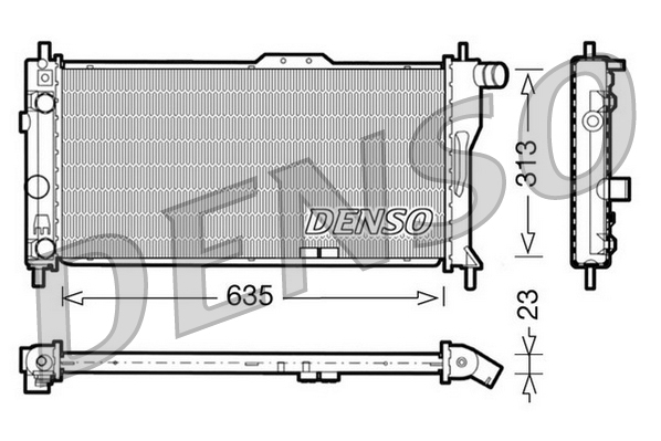 DENSO DRM20034 Radiator,...