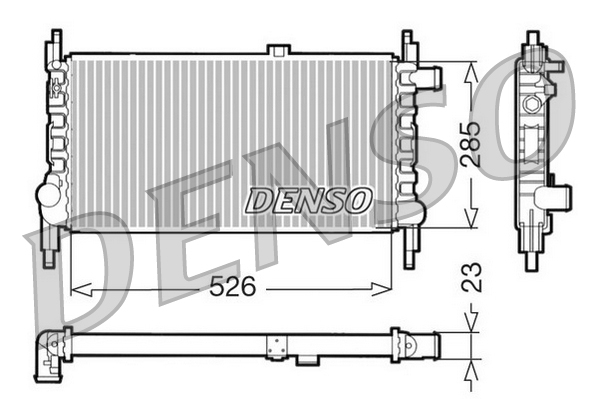 DENSO DRM20035 Radiatore, Raffreddamento motore