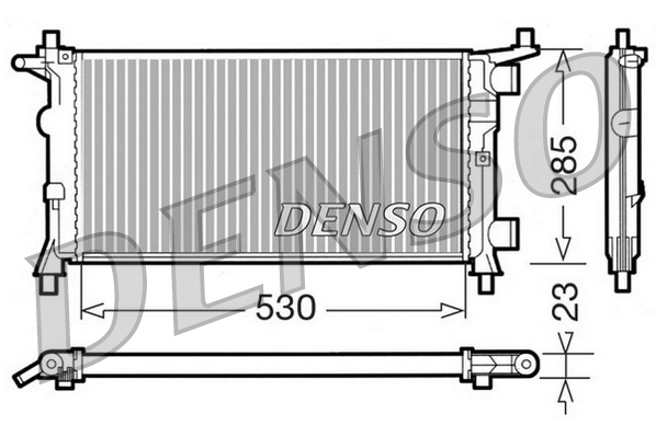 DENSO DRM20041 Radiatore, Raffreddamento motore-Radiatore, Raffreddamento motore-Ricambi Euro