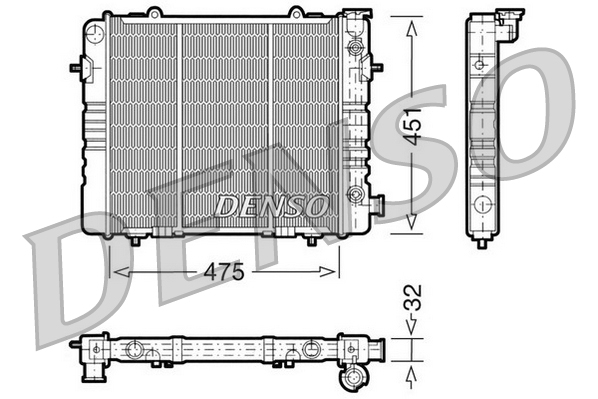 DENSO DRM20050 Radiator,...