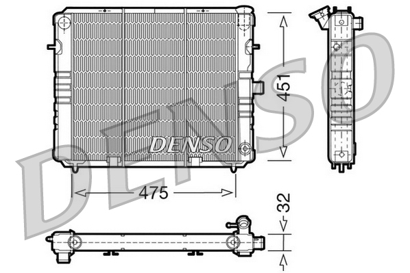 DENSO DRM20074 Radiatore, Raffreddamento motore