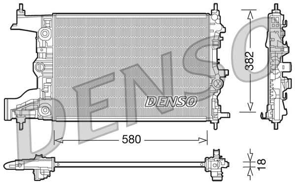 DENSO DRM20099 Radiator,...