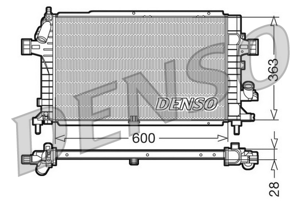 DENSO DRM20100 Radiatore, Raffreddamento motore