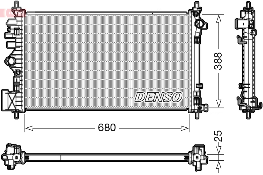 DENSO DRM20107 Radiator,...