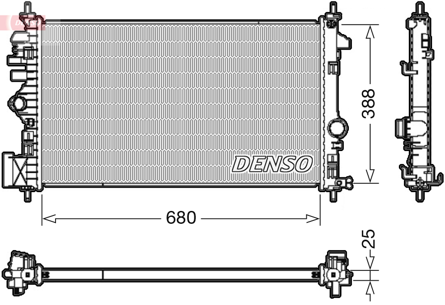 DENSO DRM20109 Radiatore, Raffreddamento motore