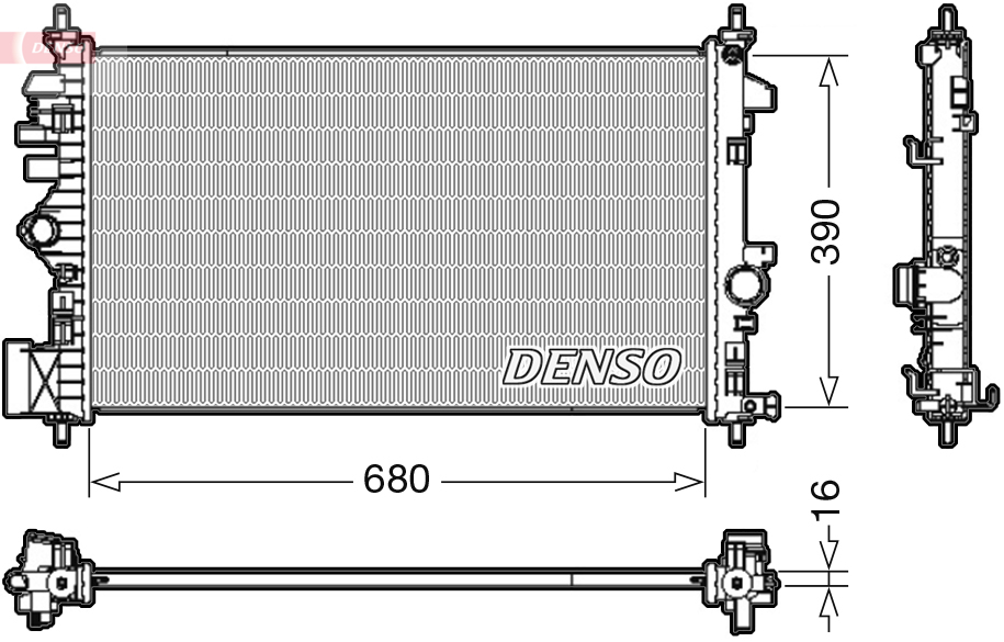 DENSO DRM20110 Radiatore, Raffreddamento motore