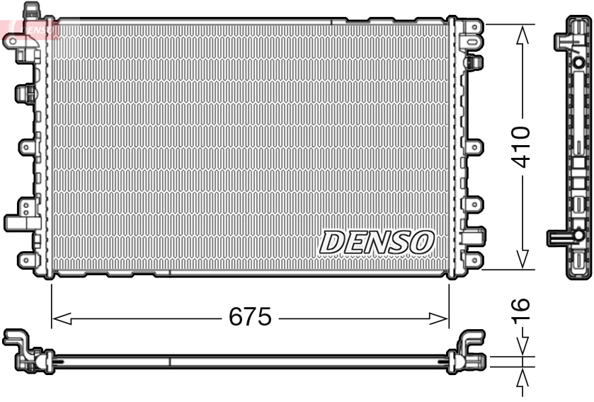 DENSO DRM20113 Radiator,...