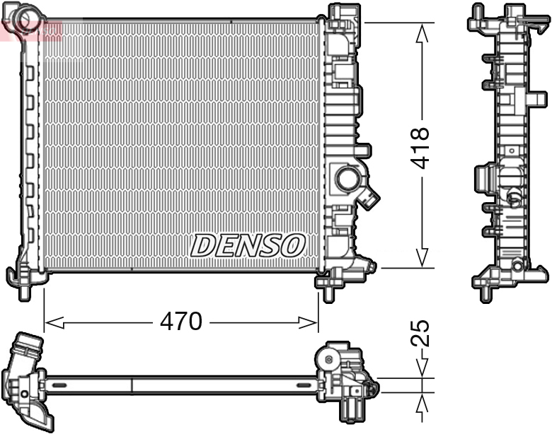 DENSO DRM20114 Radiator,...