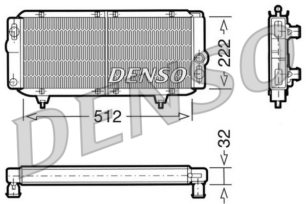 DENSO DRM21001 Chladič,...