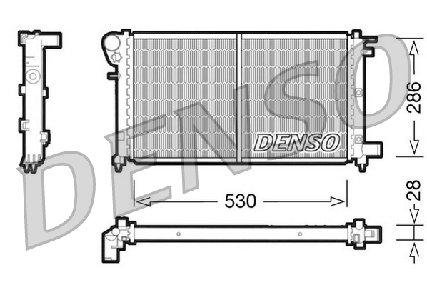 DENSO DRM21002 Radiatore, Raffreddamento motore