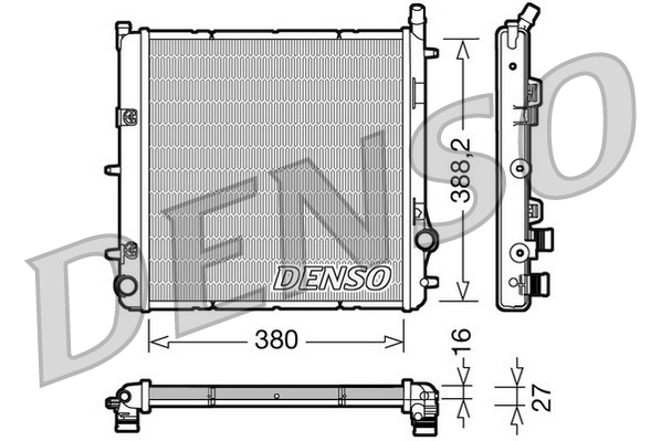 DENSO DRM21005 Radiatore, Raffreddamento motore