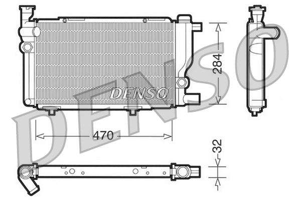 DENSO DRM21013 Radiatore, Raffreddamento motore