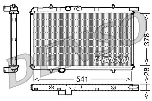 DENSO DRM21021 Radiatore, Raffreddamento motore-Radiatore, Raffreddamento motore-Ricambi Euro