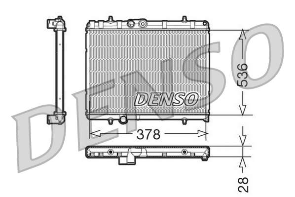 DENSO DRM21056 Radiatore, Raffreddamento motore