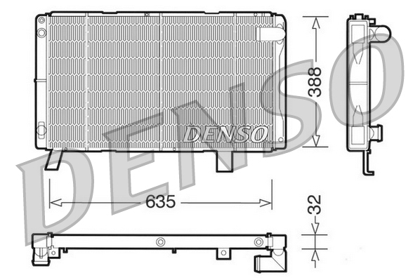 DENSO DRM21072 Radiator,...