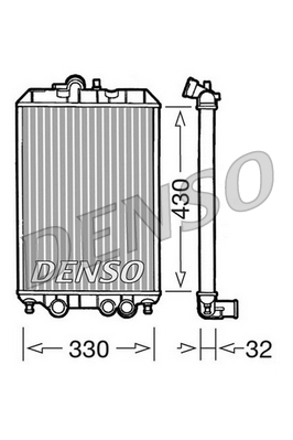 DENSO DRM22002 Radiatore, Raffreddamento motore