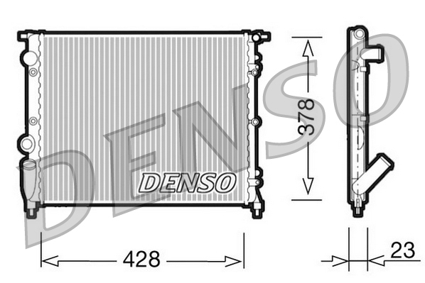 DENSO DRM23001 Radiatore, Raffreddamento motore