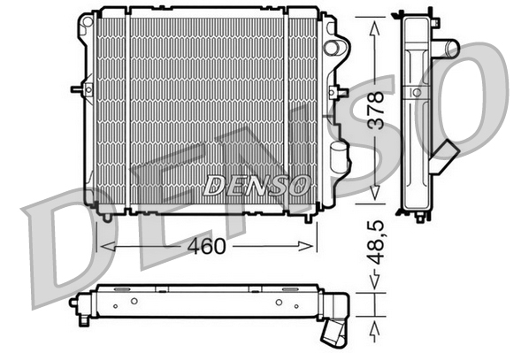 DENSO DRM23007 Radiatore, Raffreddamento motore