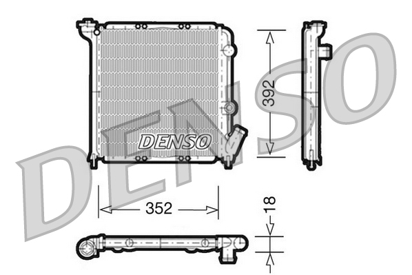 DENSO DRM23026 Radiator,...