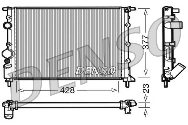 DENSO DRM23032 Radiatore, Raffreddamento motore-Radiatore, Raffreddamento motore-Ricambi Euro