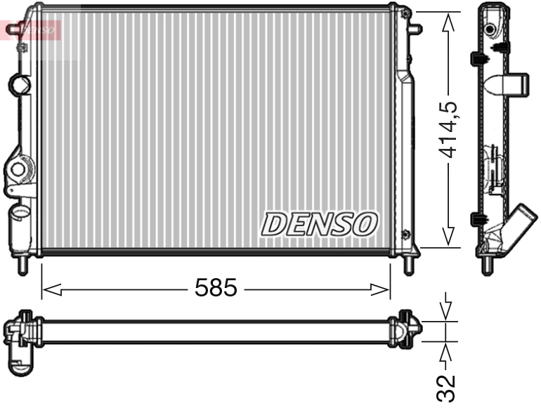 DENSO DRM23034 Radiator,...