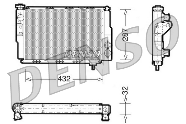 DENSO DRM23040 Radiator,...