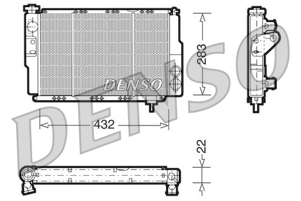 DENSO DRM23041 Radiator,...