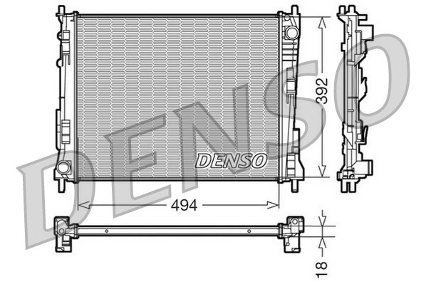 DENSO DRM23078 Radiator,...