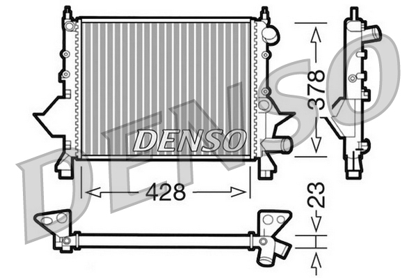 DENSO DRM23081 Radiatore, Raffreddamento motore
