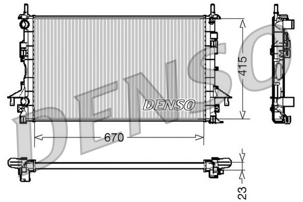 DENSO DRM23083 Chladič,...