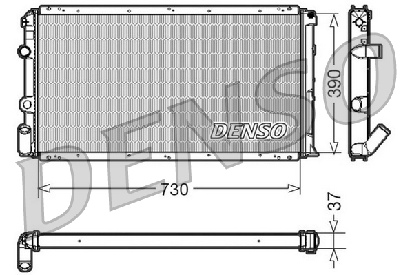 DENSO DRM23091 Radiatore, Raffreddamento motore