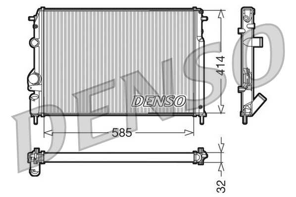 DENSO DRM23110 Radiator,...