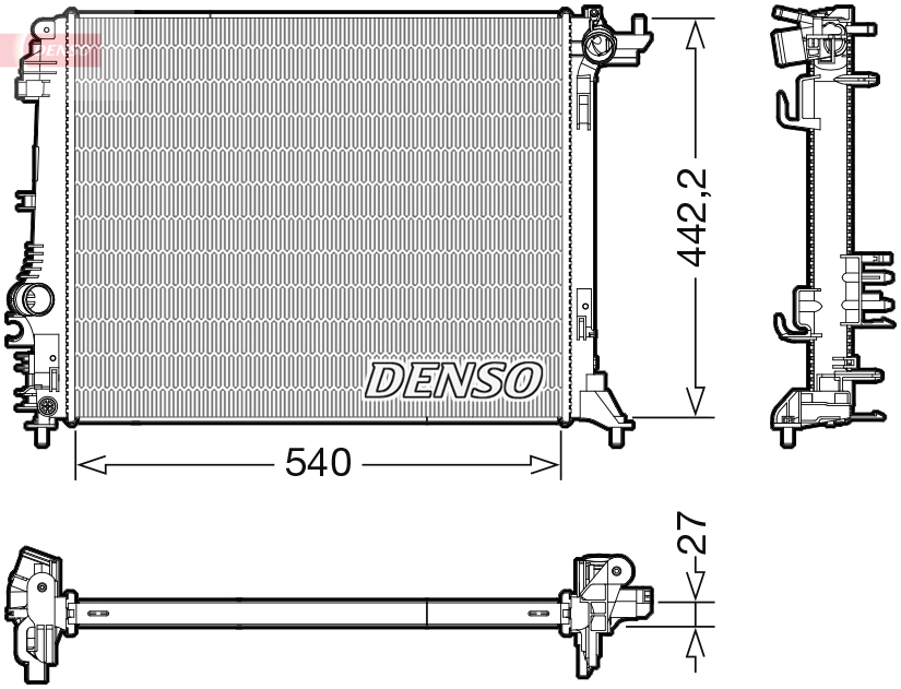 DENSO DRM23114 радиатор,...