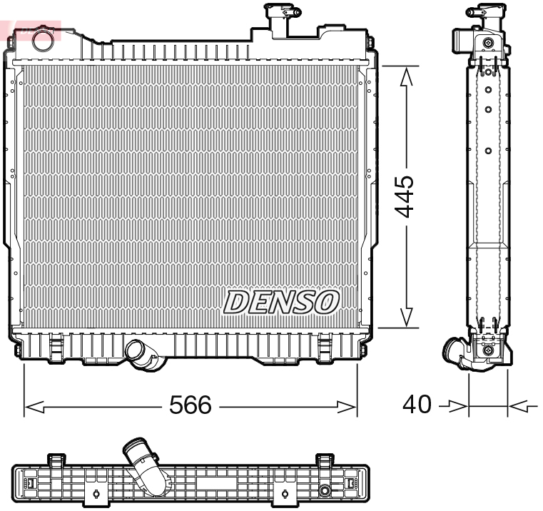 DENSO DRM23119 радиатор,...