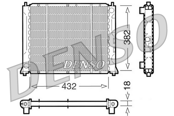 DENSO DRM24004 Radiatore, Raffreddamento motore