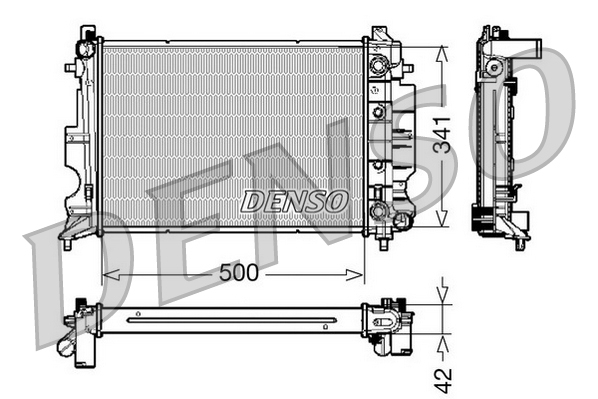 DENSO DRM25012 Radiatore, Raffreddamento motore