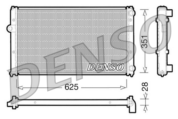 DENSO DRM26001 Radiatore, Raffreddamento motore-Radiatore, Raffreddamento motore-Ricambi Euro