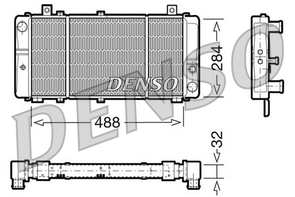 DENSO DRM27001 Radiatore, Raffreddamento motore