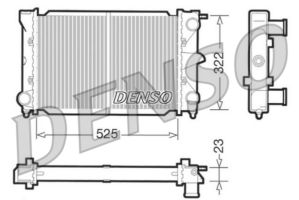 DENSO DRM32003 Radiatore, Raffreddamento motore-Radiatore, Raffreddamento motore-Ricambi Euro